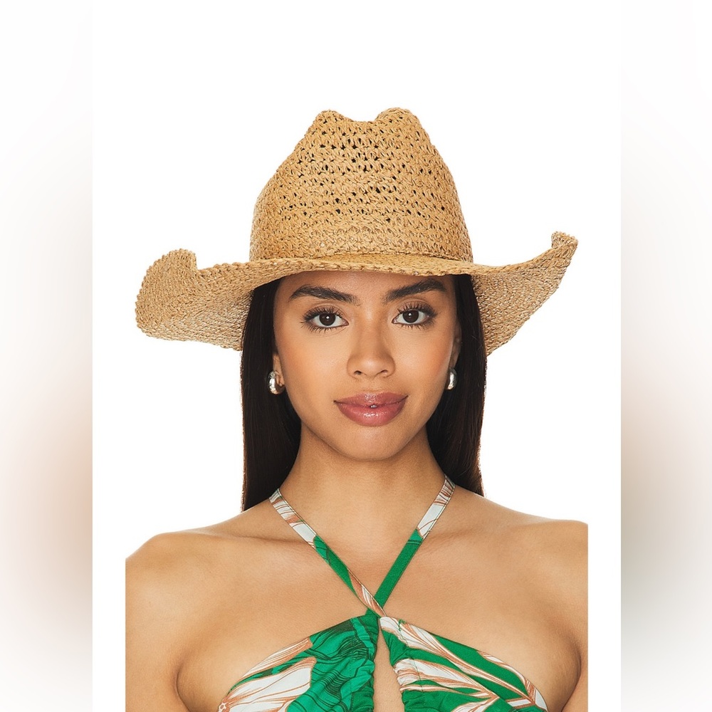 Dark Tan Woven Hat